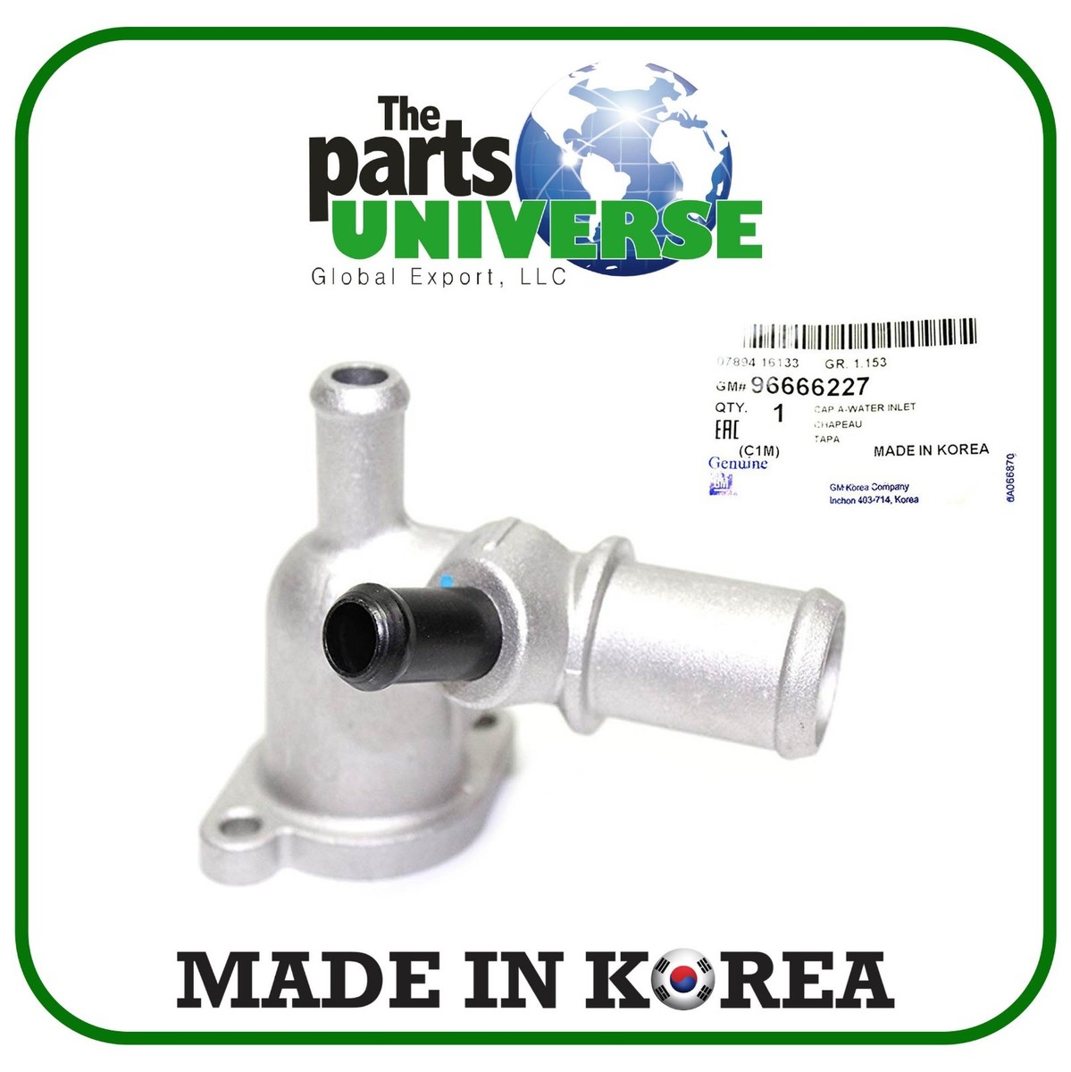 Engine coolant thermostat housing for chevrolet chevy spark
