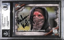 MELISSA MCBRIDE AUTO'D 2017 TOPPS THE WALKING DEAD CARD #13 BAS COA CAROL