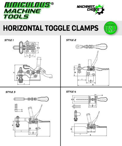 500LB U-Bar Flange Base Horizontal Clamp: Heavy-Duty Hardware - Picture 3 of 6