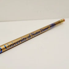 Indiana University of Notre Dame Blue and Gold Souvenir Wood Pencil USA Made