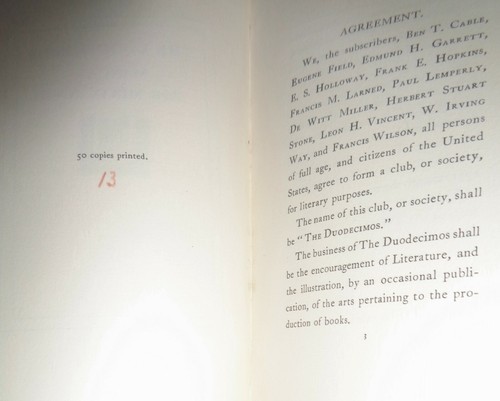 LE MANUEL DUODECIMOS POUR 1897 - Edition Limitée à 50 exemplaires. De Vinne Press. - Photo 2 sur 8