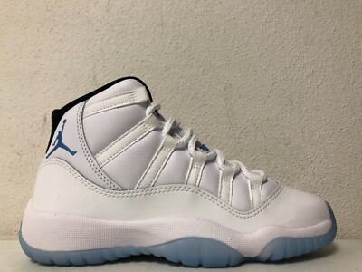 Air Jordan 11 Retro GS White Legend Blue Black 378038-104 Size 3.5