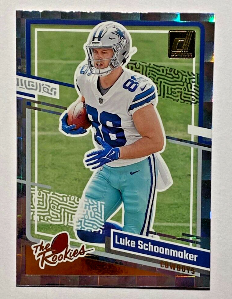 2023 Donruss #18 LUKE SCHOONMAKER RC The Rookies COWBOYS