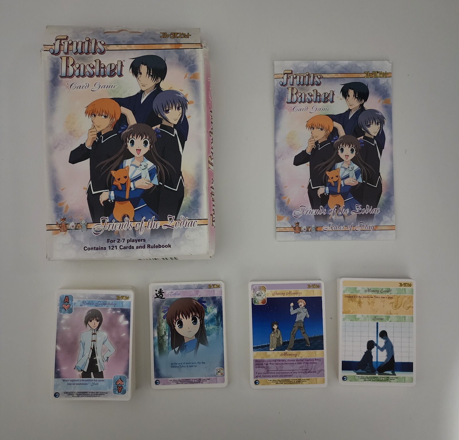 RARE Vintage 2001 Fruits Basket Collectible Card Game. Friends of The