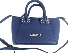 Borsa stile tracolla KENNETH COLE RESPONSE modello ciottoli blu con cromo