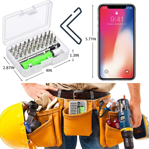 Pequeño Juego de Destornilladores de Reparación con Estuche Precisión Mini TORX Herramienta Kits Magnéticos EE. UU. - Imagen 4 de 10