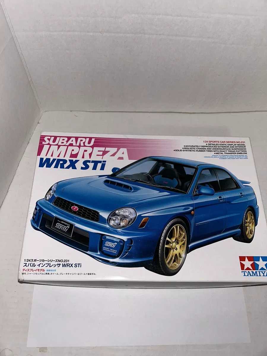 TAMIYA 24231 SUBARU IMPREZA WRX STi 1/24 PLASTIC MODEL KIT Open Box sealed parts