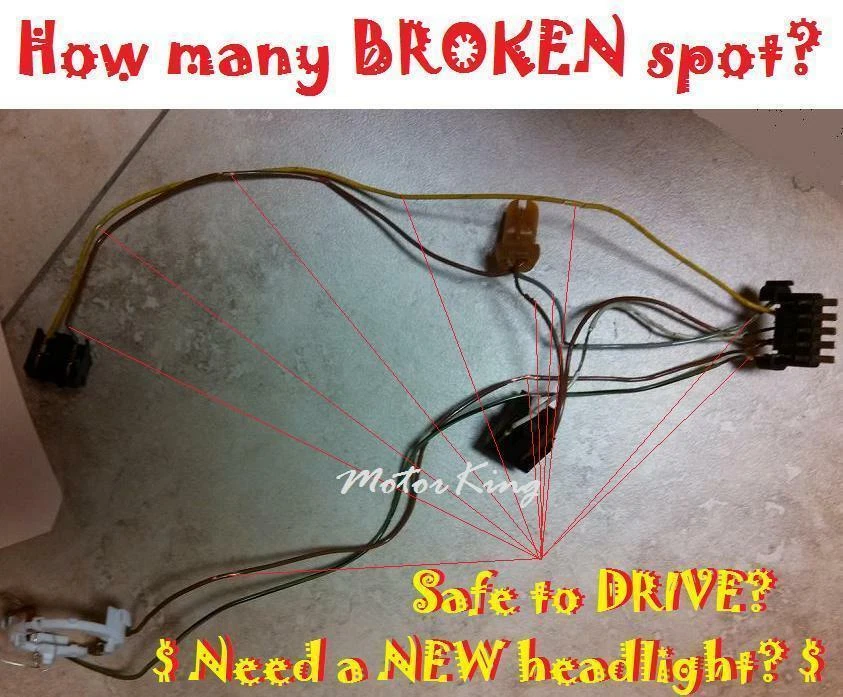 Kit de conector de arnés de cables de faros izquierdo o derecho para DC109 Mercedes Benz W203 Foto 4 de 4