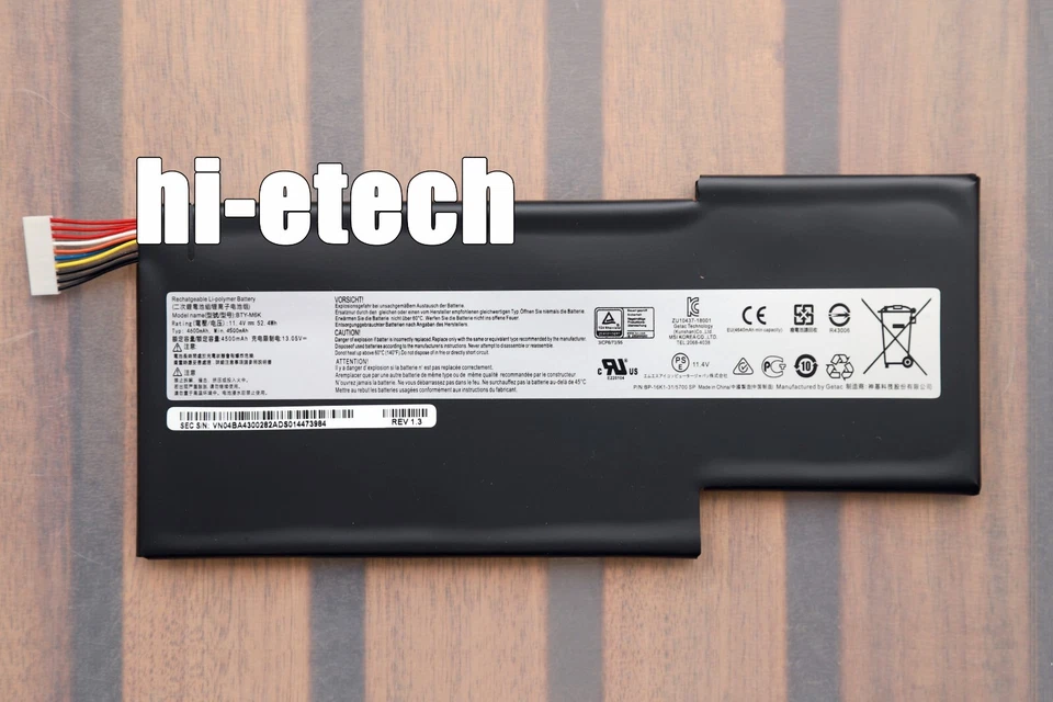 Neu Original BTY-M6K Akku für MSI GF63 8RC 8RD GF65 GF75 GS63VR GS73 GS73VR