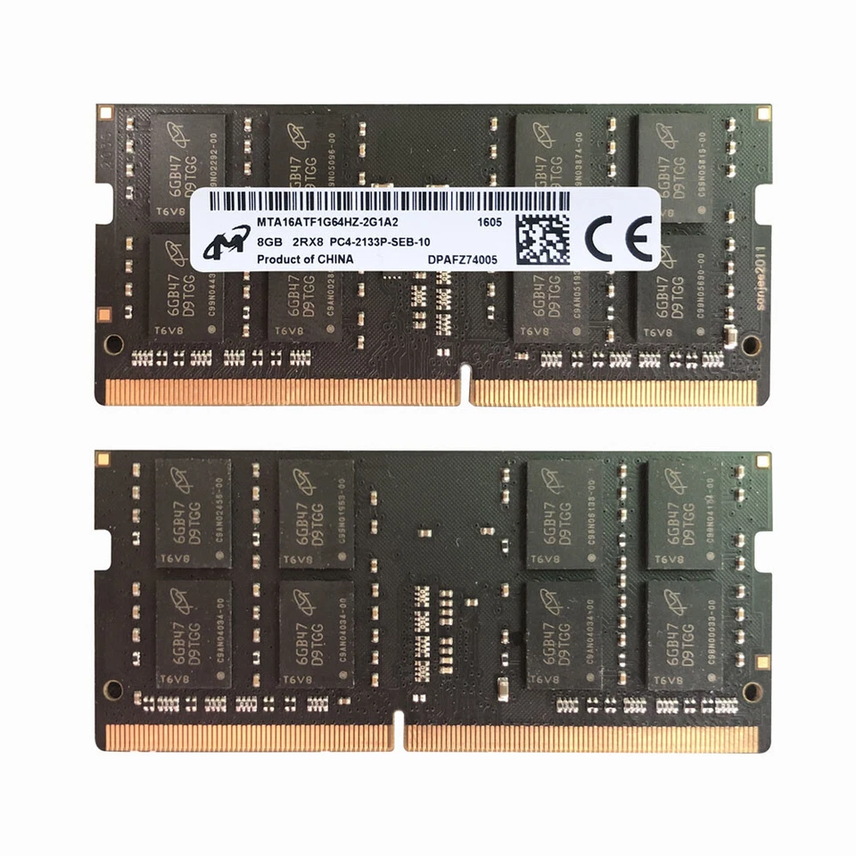 Micron 2x 8GB 2Rx8 PC4-17000Mhz 2133P DDR4 1.2V SODIMM Laptop Memory Non Ecc %KK - Image 2 of 4