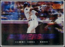 1996 Sportflix Power Surge Sammy Sosa Baseball Insert Card #8 Chicago Cubs NRMT
