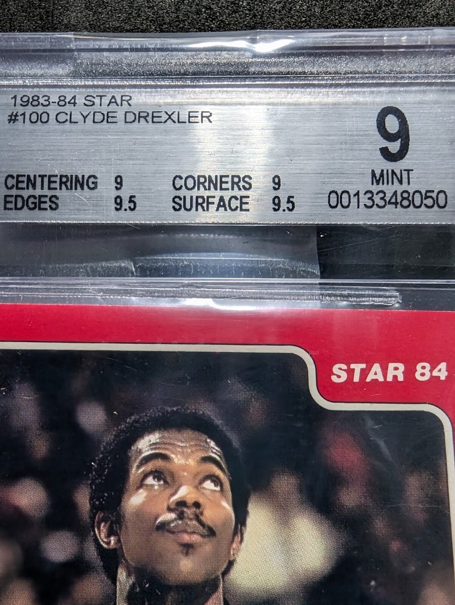 1983-84 Star CLYDE DREXLER rookie card # 100 BGS 9 ((( 0.5 from