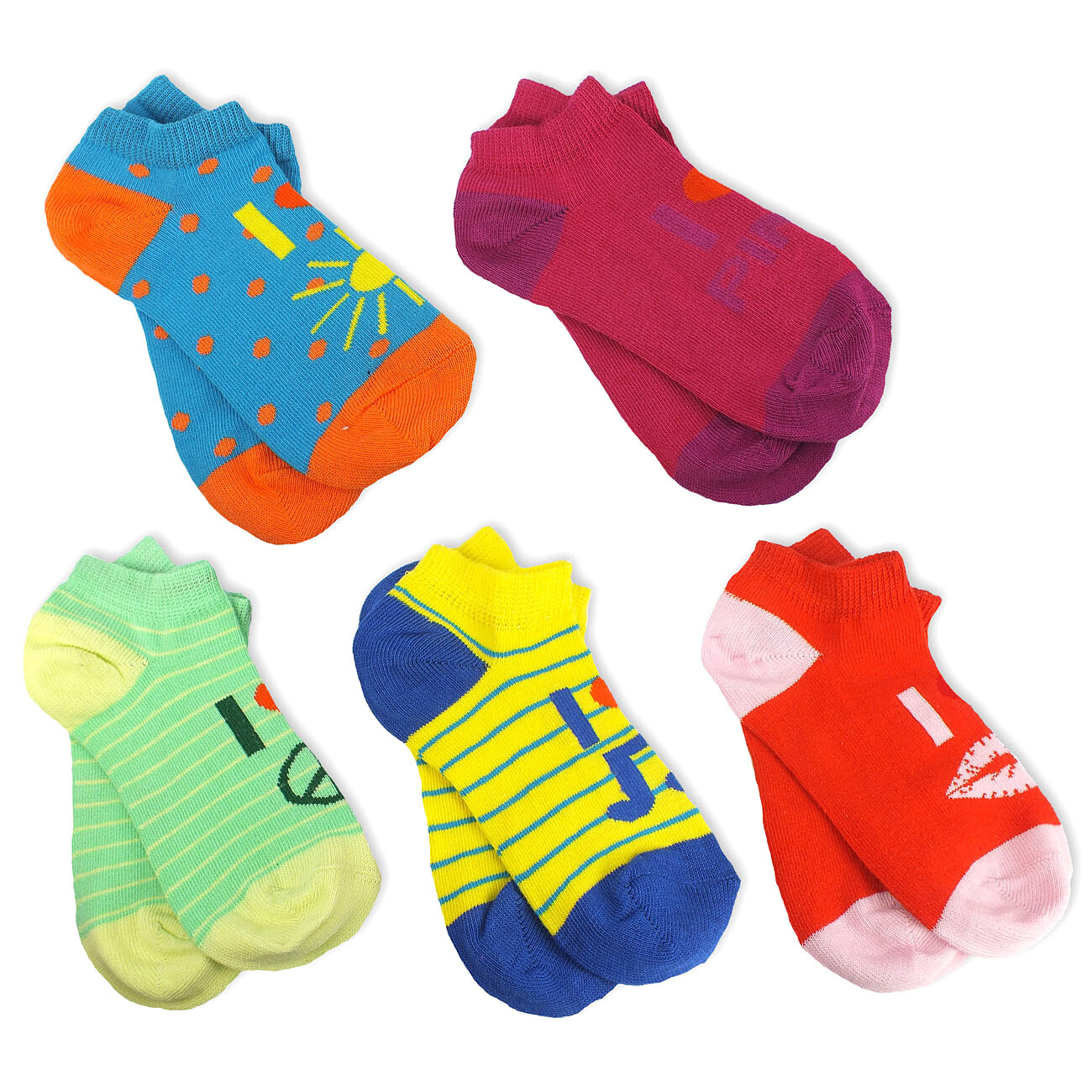 S.Oliver Kinder Sneakersocken 10er Pack 35-38 - Heather Rose Baumwolle Mix