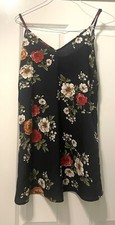 NWOT Shein Women's Black Floral Sundress Adjustable Straps Size XS