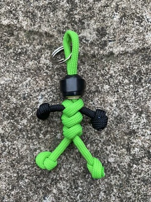 Biker Buddy Kawasaki Colours Green Handmade Paracord Keyring BUY 3 GET 1 FREE!