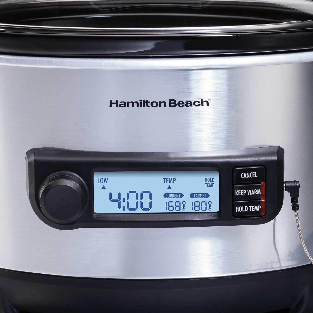 Hamilton Beach Portable 6-Quart Digital Programmable Slow Cooker with Temp Tr...