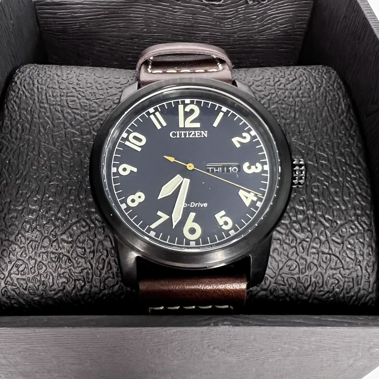 Citizen Eco-Drive Black Men's Watch 