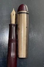 Eversharp Skyline, Fountain Pen Lever 14k Nib, 14k Cap 14k Gold