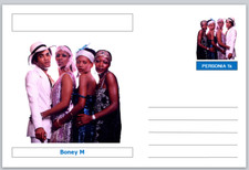Personalities - souvenir postcard (glossy 6"x4" card) - Boney M