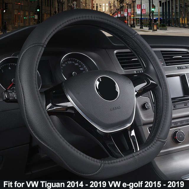 Car Steering Wheel Cover D Type For VW Tiguan 2014 2019 egolf 2015