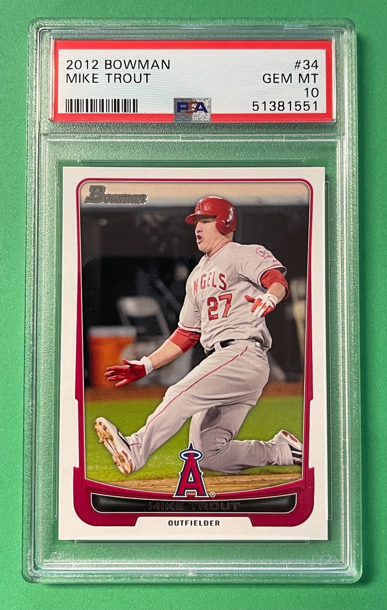 2012 BOWMAN MIKE TROUT #34 PSA 10 GEM MINT ANGELS | eBay