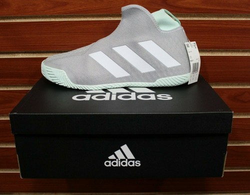 Nuevo Para Hombres Adidas stycon Cordones Tenis Zapatos Gris medio/Blanco/Verde  De Tablero $189 | eBay