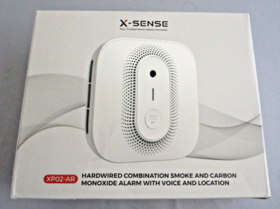 X-Sense XP02-AR Hardwired Smoke & CO Alarm   Voice and Location NEW