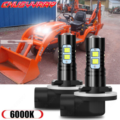 2 LED light bulbs For Kubota BX25 BX25DLB BX2660D BX2670 BX2670-1 pn K7571-54340