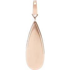 NEW FOSSIL ROSE GOLD TONE,OVAL SHAPE CHARM PENDANT,NECKLACE -JF00736791