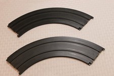 Set of 2 9" Radius Curve Tracks Vintage 1971 Aurora AFX Slot Car Daytona 880