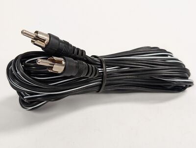 15 FOOT RCA MALE PLUG TO RCA MALE PLUG SPEAKER EXTENSION WIRE