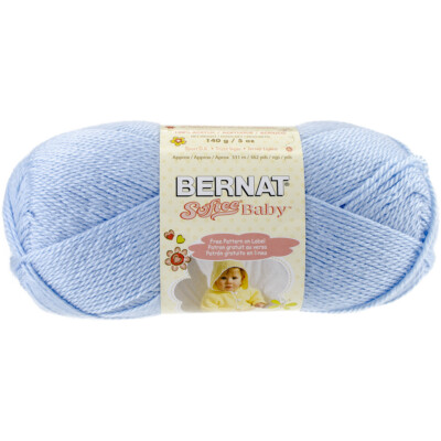 Bernat Softee Baby Yarn Solids-Pale Blue (Pack of Skein)