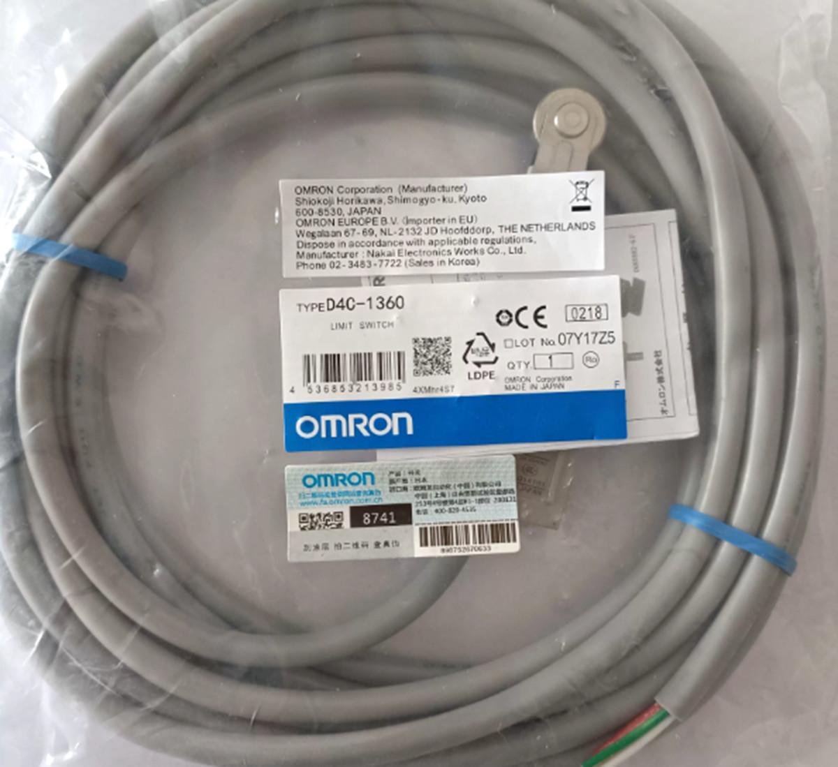 NEW Omron D4C-1360 Limit Switch