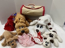 Vintage 1985 1993 Pound Puppies Newborns Puppy Pack Carrier Outfits Clothing Set