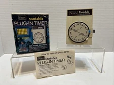Vintage Sears Variable Plug In Timer Wall Outlet NEW IN BOX w/ Instructions