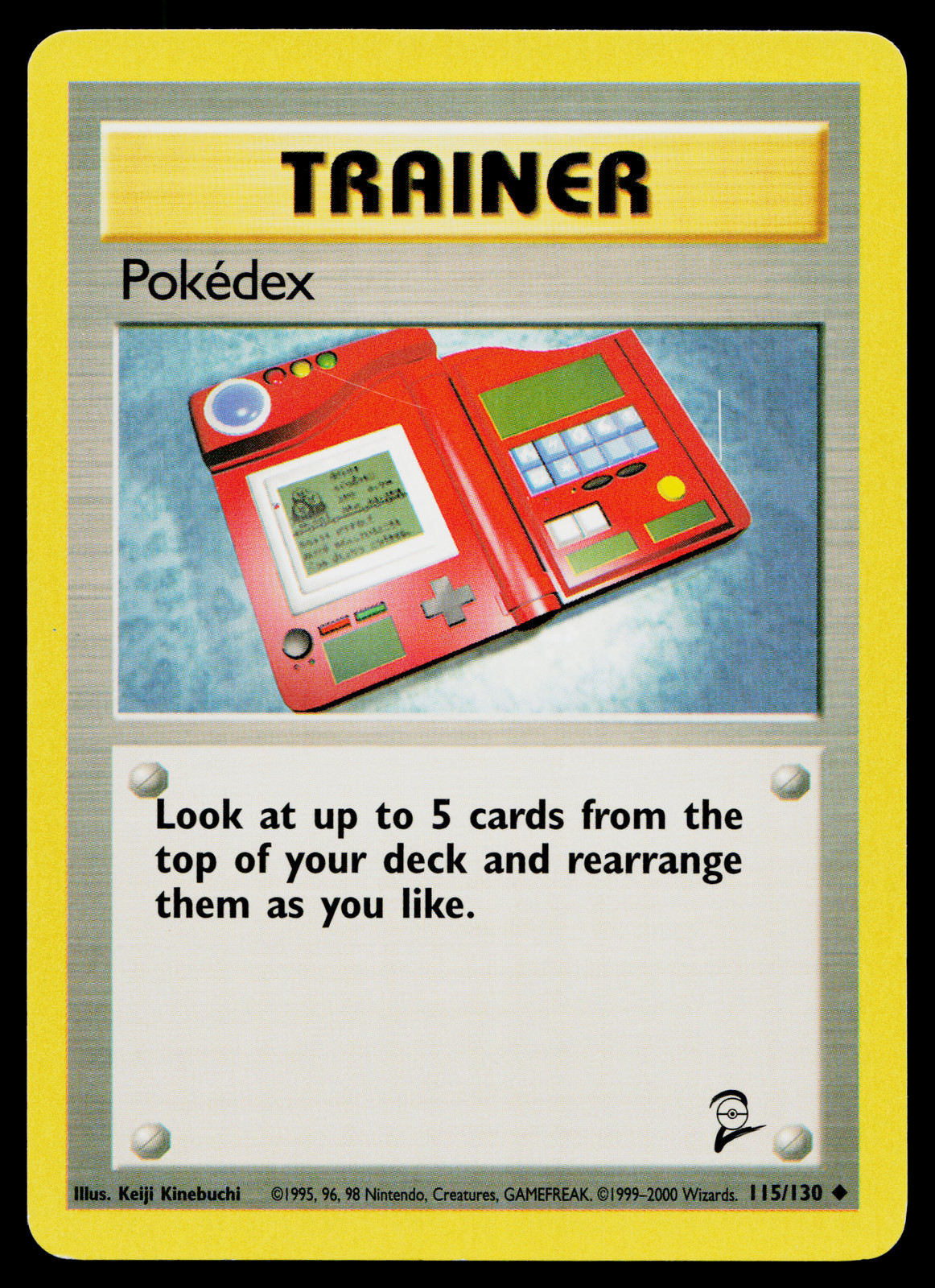 POKEDEX 115/130 BASE SET 2 POKEMON TCG
