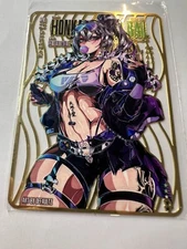 Sexy Silver Wolf Metal Card 63x88mm Goddess Story Anime Waifu Doujin DIY