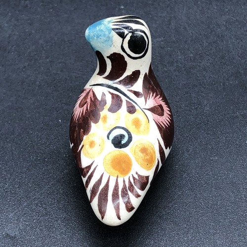 4 Hand Painted Tonala Mexico Miniature Birds Mini 1.5" - 2" Tall Lot - Picture 22 of 24