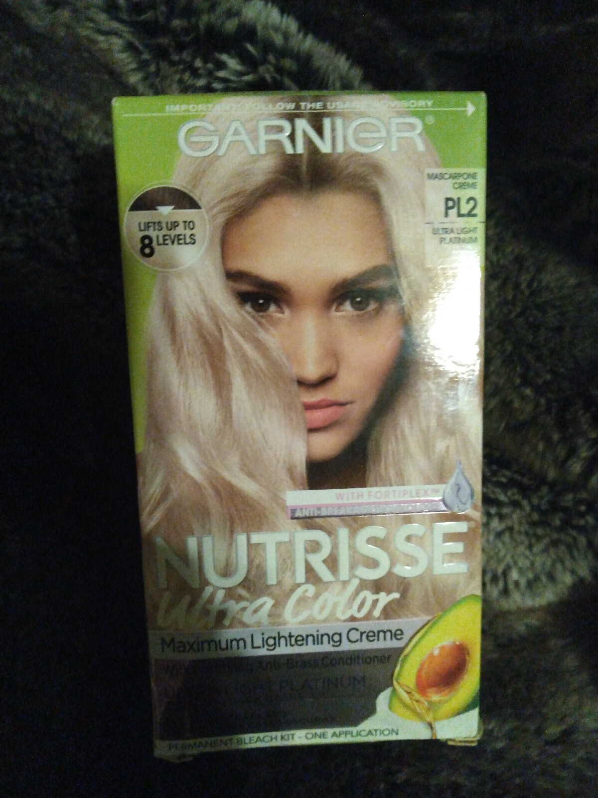 Garnier Nutrisse Ultra Color Bleach Kit #PL2 Ultra Light Platinum New & Sealed 