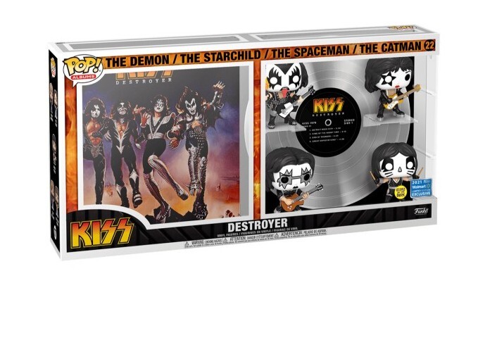 Funko Pop! Albums Deluxe Kiss Destroyer #22 Walmart Exclusive Glow In The Dark