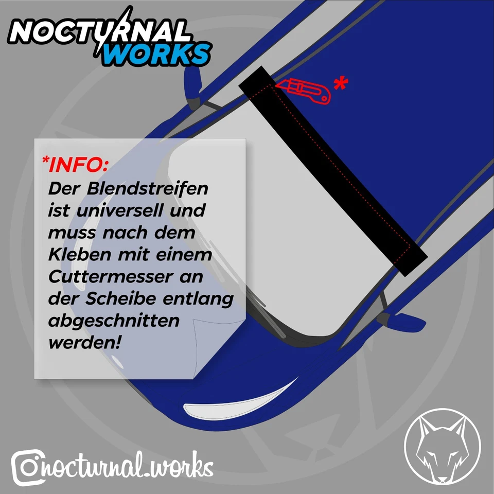 Blendstreifen + Schriftzug Ford Performance 110cm Aufkleber Scheibenkeil Tuning - Bild 3 von 4