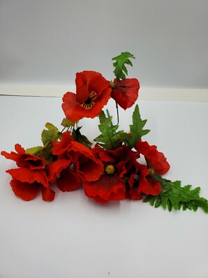 Lot of 2 Red Bushes of Flowers