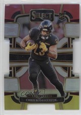 2023 Panini Select Concourse Red & Yellow Prizm Die-Cut Chris Rodriguez Jr 11ds