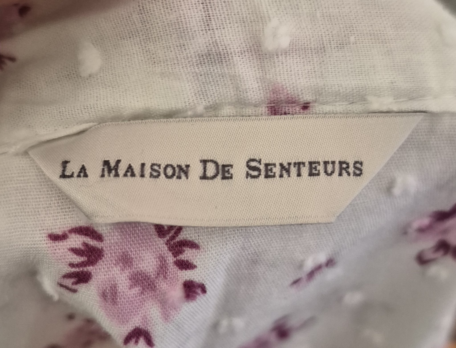 La Maison De Senteurs Floral Robe Dressing Gown White Pink Tie Waist image 4