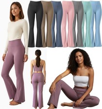 Women Flare Yoga Pants Buttery Soft Legging Tummy Control Bell Bottoms Workout