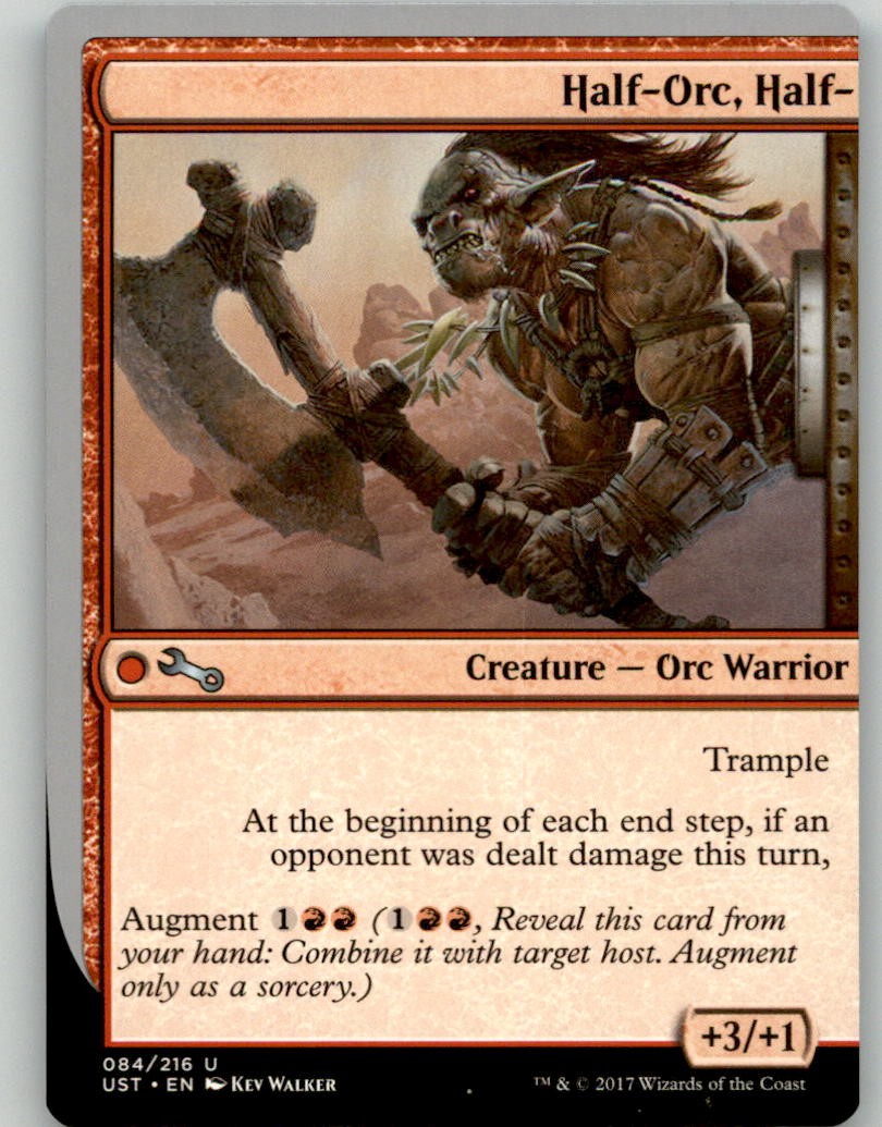 Half-Orc, Half- 84 Uncommon Unstable Magic: The Gathering Lightly Played