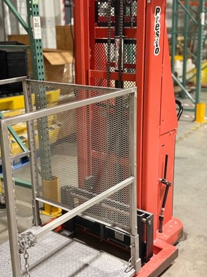 ## Presto Lifts Powered Straddle Stacker Lift | 2,000 lbs. Model: B