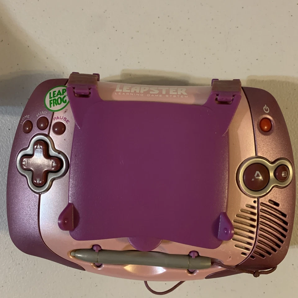 Leap Frog Leapster Learning Portable Game System Pink Purple With Incredibles - Image 3 of 4