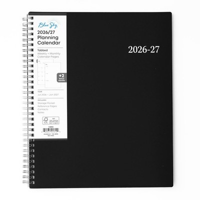 Blue Sky 2026-2027 Weekly and Monthly 8.5'' x 11'', Enterprise- 2026/2027