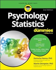 Psychology Statistics for Dummies - Trade Paperback NEW Martin Dempster 2025